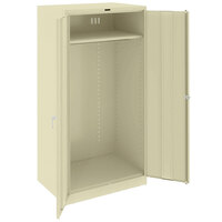 Tennsco 24" x 36" x 78" Putty Deluxe Wardrobe Cabinet with Solid Doors - Assembled 7824W-CPY