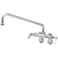T&S B-0235 Wall Mounted Pantry Faucet with Adjustable Centers, 18" Swing Nozzle, and Eterna Cartridges