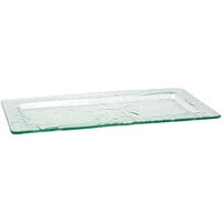 Front of the House Arctic 15 3/4" x 6 1/2" Clear Glass Rectangular Platter - 4/Case
