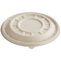 World Centric 8" Compostable Fiber Round Pizza Lid Only - 200/Case
