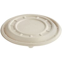 World Centric 10" Compostable Fiber Round Pizza Lid Only - 200/Case
