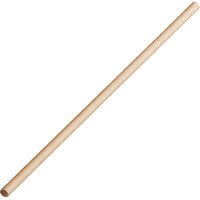 World Centric 10" Kraft Giant Unwrapped Paper Straw - 6000/Case