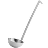 Choice 10 oz. Two-Piece Stainless Steel Ladle