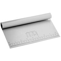 Choice 8 1/2" x 4 3/4" Stainless Steel Dough Cutter / Bench Scraper with Measurements
