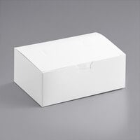 Choice 7" x 4 1/2" x 2 3/4" White Take Out Lunch / Chicken Box with Tuck Top - 250/Case