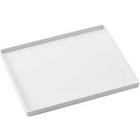 American Metalcraft Naturals 8 1/4" x 10 7/8" White Bento Box Lid / Tray