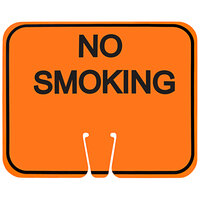 Cortina Orange / Black Single-Sided "No Smoking" Cone Sign 03-550-NS