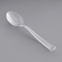Visions 5" Clear Plastic Tasting Spoon - 50/Pack