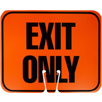 Cortina Orange / Black Double-Sided "Exit Only" Cone Sign 03-550-EO