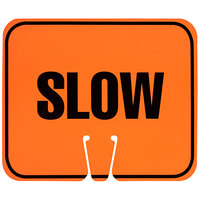 Cortina Orange / Black Single-Sided "Slow" Cone Sign 03-550-S