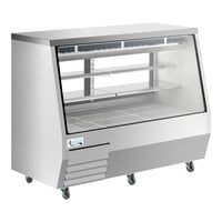 Avantco DDLC-71-S 71" Stainless Steel Square Glass Refrigerated Deli Case