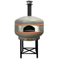 WPPO WKPM-D1200 Lava 48" Professional Digital Wood Fire Outdoor Pizza Oven with Convection Fan