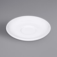 Bauscher by BauscherHepp Smart 4 11/16" Bright White Round Porcelain Saucer - 12/Case