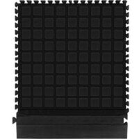 M+A Matting Hog Heaven III Comfort 18" x 21 7/8" Black Anti-Fatigue Side Tile 447102100