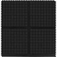 M+A Matting Hog Heaven III Comfort 36" x 36 7/8" Black Anti-Fatigue Side Tile 447202100
