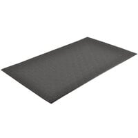 Notrax Cushion Stat Dyna-Shield 3' x 5' Black Anti-Fatigue Mat 825S0035BL - 3/8" Thick