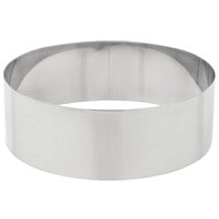 American Metalcraft SR6093 9" x 3" Stainless Steel Round Cake Ring