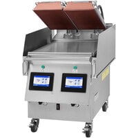 Garland Xpress XPG24 LP 24" Liquid Propane Clamshell Griddle with 2 Platens and EasyTouch Controls - 40,000 BTU