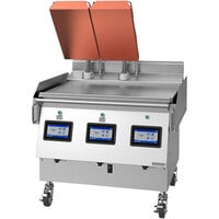 Garland Xpress XPG362L NAT 36" Natural Gas Clamshell Griddle with 2 Platens and EasyTouch Controls - 60,000 BTU