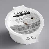 Raskas Cream Cheese Spread Portion Cups 0.75 oz. - 100/Case