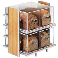 Cal-Mil 1279 Eco Modern Two Tier Bread Display Case - 14 inch x 11 1/2 inch x 15 inch