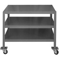 Durham Mfg 18" x 36" 3 Shelf Mobile Machine Table MTM183630-2K395