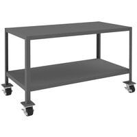Durham Mfg 24" x 48" 2 Shelf Mobile Machine Table MTM244830-2K295