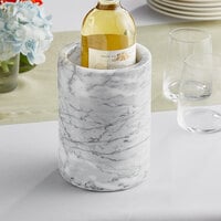 Acopa 7 inch x 5 inch White Marble Wine Cooler