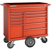 Champion Tool Storage FM Pro Series 20" x 41" Red 11-Drawer Mobile Storage Cabinet with Maintenance Cart FMP4111MC-RD