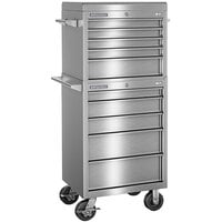 Champion Tool Storage FM Pro Series 20" x 27" Stainless Steel 10-Drawer Top Chest / Mobile Storage Cabinet FMPS2710RC