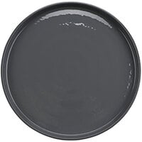 GET Roca Glazed 11" Gray Melamine Round Plate - 12/Case