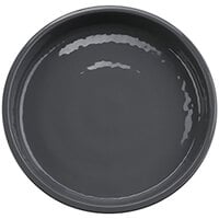 GET Roca Glazed 5" Gray Melamine Round Plate - 48/Case