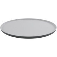 GET Roca Matte 20" x 16" Gray Melamine Oval Platter - 3/Case