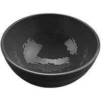 GET Roca Glazed 32 oz. Gray Melamine Ramen Bowl - 12/Case