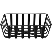 GET Harvest Baskets 11 3/4" x 8" x 4" Rectangular Black Iron Serving Basket