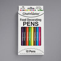 Chefmaster Dual-Tip 10 Color Food Decorating Pen Set - 10/Set