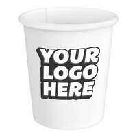 Customizable 4 oz. Single Wall Paper Hot Cup - 700/Case