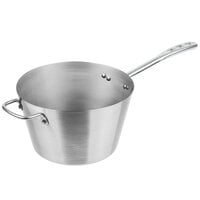 Vollrath 78371 7 Qt. Stainless Steel Tapered Sauce Pan with TriVent Chrome Plated Handle