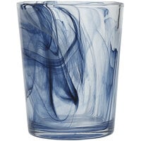 Fortessa Swirl 11 oz. Ink Blue Rocks / Double Old Fashioned Glass - 24/Case