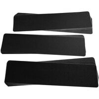 SlipDoctors 6" x 24" Black 80 Grit Non-Slip Pre-Cut Adhesive Stair Treads S-AD-STAIR25BL - 25/Pack