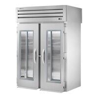 True STG2RRT-2G-2S Spec Series 68" Glass / Solid Door Roll-Through Refrigerator