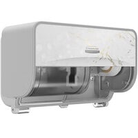Kimberly-Clark Professional™ ICON™ Coreless Standard Roll Horizontal Toilet Paper Dispenser with Cherry Blossom Design Faceplate