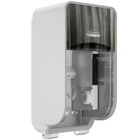 Kimberly-Clark Professional™ ICON™ Coreless Standard Roll Vertical Toilet Paper Dispenser with Ebony Woodgrain Design Faceplate
