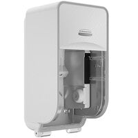 Kimberly-Clark Professional™ ICON™ Coreless Standard Roll Vertical Toilet Paper Dispenser with White Mosaic Design Faceplate