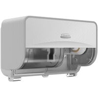 Kimberly-Clark Professional™ ICON™ Coreless Standard Roll Horizontal Toilet Paper Dispenser with White Mosaic Design Faceplate