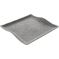 cheforward™ by GET Infuse 11" Square Stone Grey Melamine Platter - 10/Case