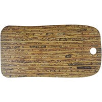 cheforward™ by GET Lapis 15" x 8 3/4" Rectangle Petrified Bamboo Melamine Serving Board - 12/Case
