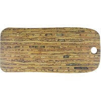 cheforward™ by GET Lapis 20 1/8" x 9" Rectangle Petrified Bamboo Melamine Serving Board - 12/Case