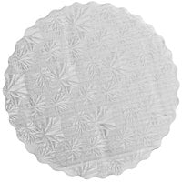 Enjay 12" Silver Laminated Corrugated Cake Circle - 100/Case