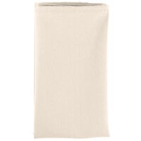 Intedge Ivory 100% Polyester Cloth Napkins, 18" x 18" - 12/Pack